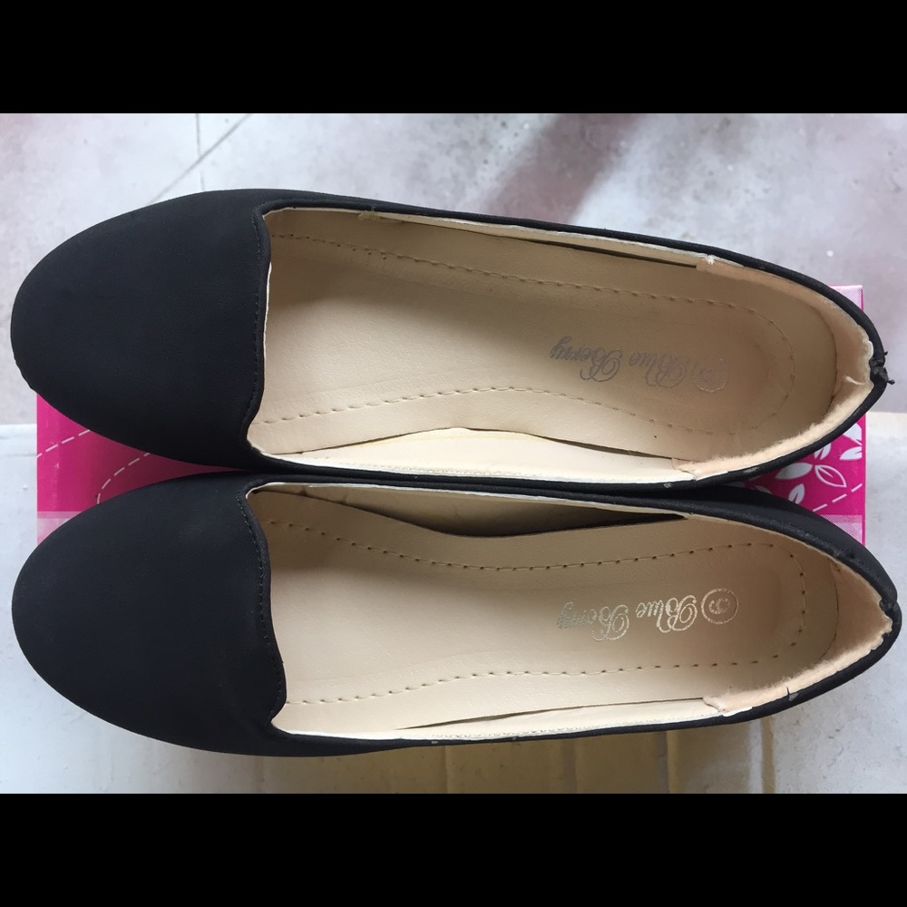 Brand New Black Suede Loafers